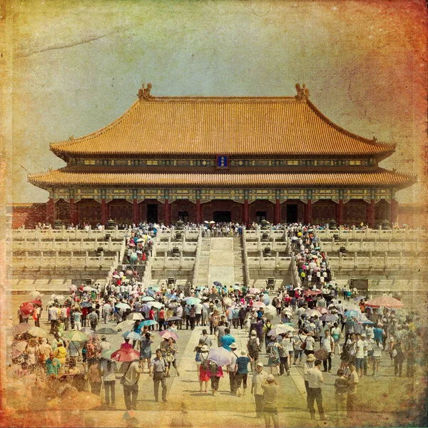 Beautiful view of the Forbidden City in Beijing — Stock Photo, Image