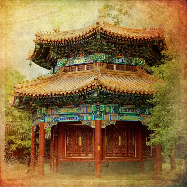 Beautiful view of the Lama temple in Beijing — Stock Photo, Image