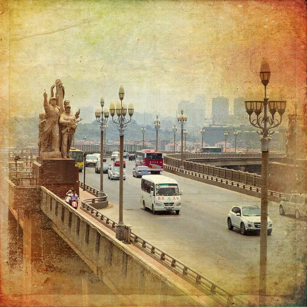 Nanjing, Yangtze River Bridge — Stock Photo, Image