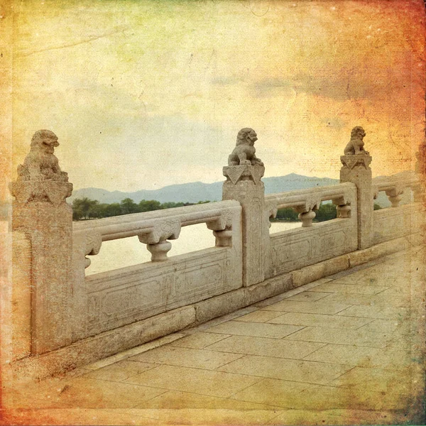 Beautiful view of the seventeen Arches Bridge in Beijing — Stock Photo, Image