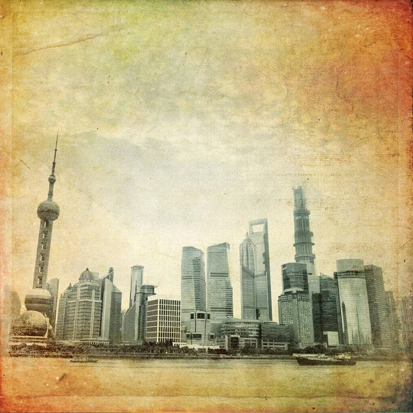 Vedere frumoasă a Bund-ului din Shanghai — Fotografie, imagine de stoc