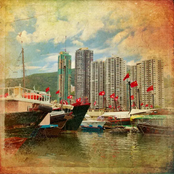 The Aberdeen arbour in Hong Kong — Stock Photo, Image