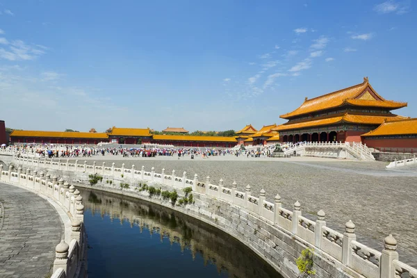 Prachtig uitzicht op de verboden stad in Beijing — Stockfoto