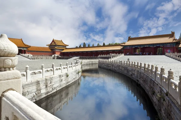 Prachtig uitzicht op de verboden stad in Beijing — Stockfoto