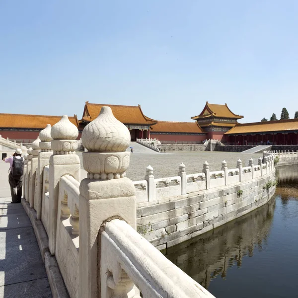 Schöne Aussicht auf die verbotene Stadt in Peking — Stockfoto