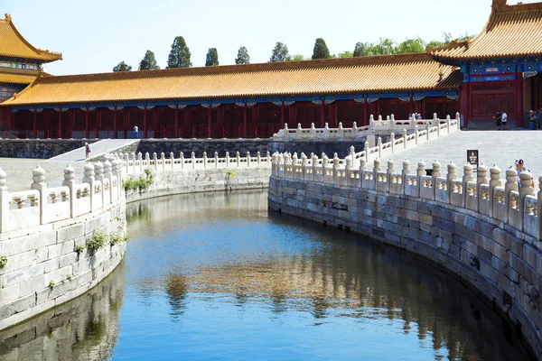 Krásný výhled na Zakázané město v Pekingu — Stock fotografie