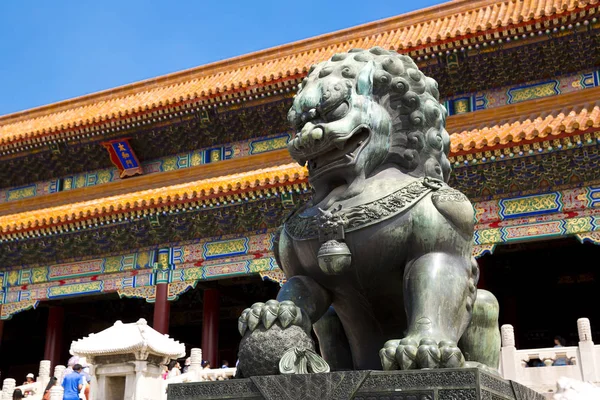 Hermosa vista de la Ciudad Prohibida en Beijing — Foto de Stock