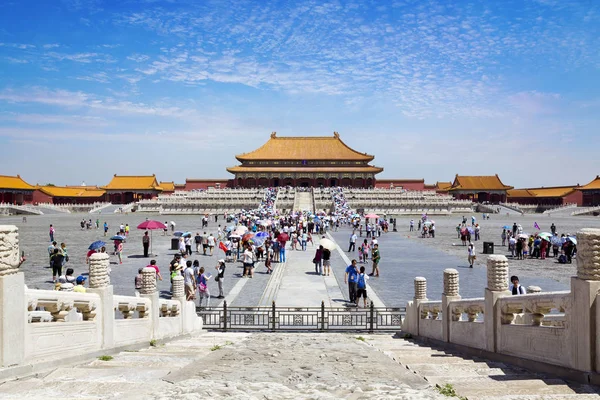 Prachtig uitzicht op de verboden stad in Beijing — Stockfoto