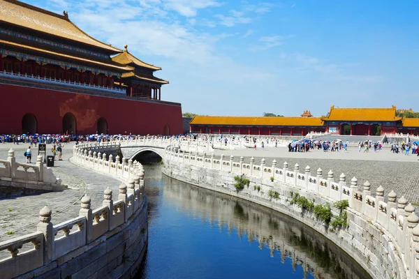 Hermosa vista de la Ciudad Prohibida en Beijing — Foto de Stock