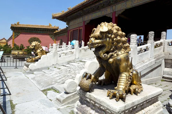 Hermosa vista de la Ciudad Prohibida en Beijing — Foto de Stock