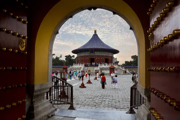 Η όμορφη θέα του Ναού του Ουρανού στο Πεκίνο — Φωτογραφία Αρχείου