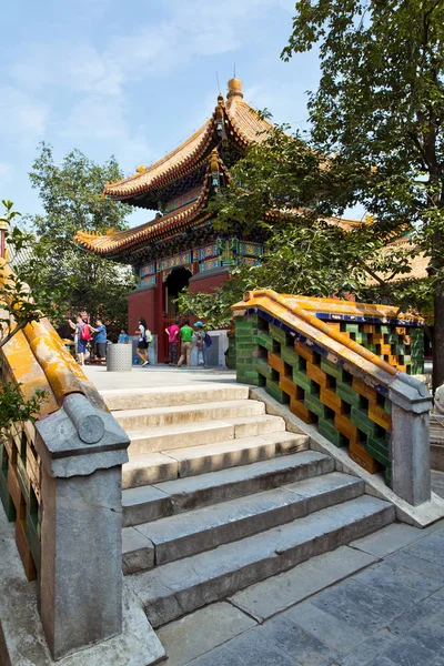 Vacker utsikt över Lamatemplet i Peking — Stockfoto