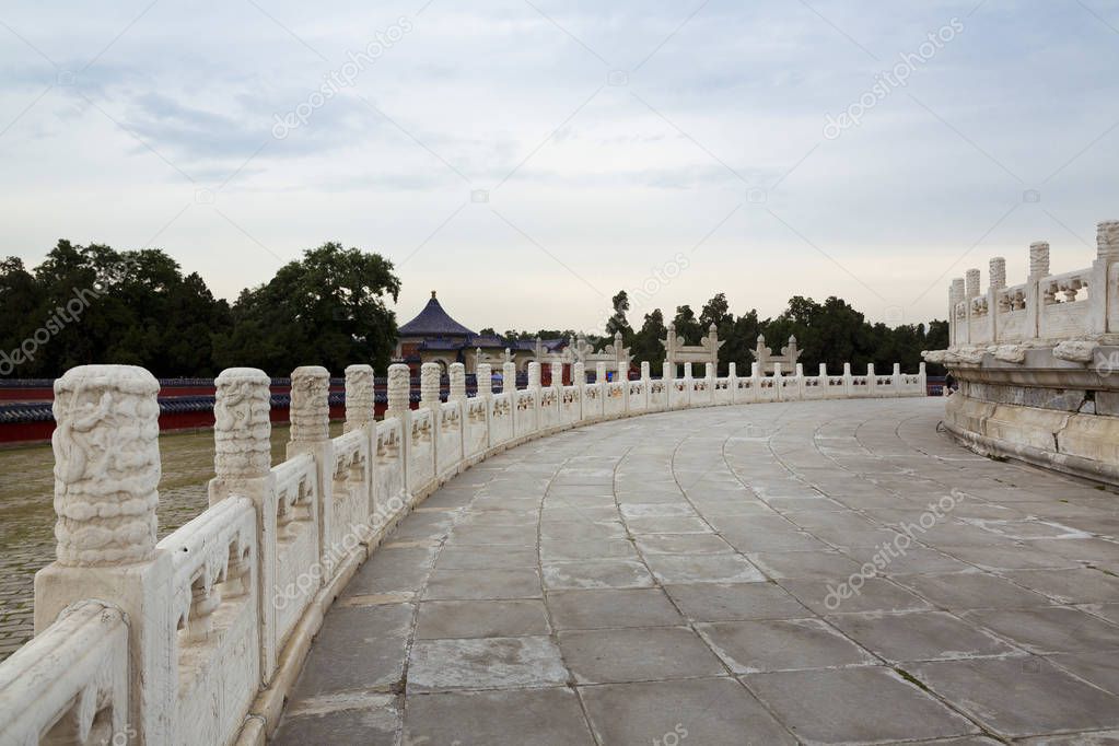 The beautiful view of the Temple of Heaven in Beijing