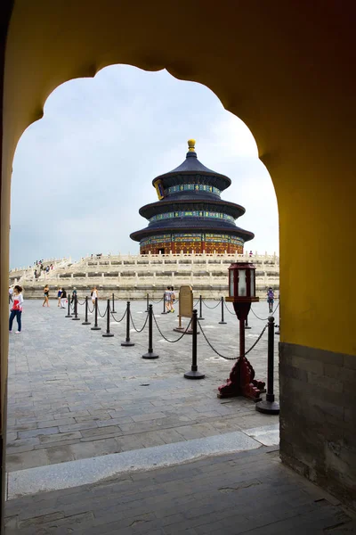 La splendida vista del Tempio del Cielo a Pechino — Foto Stock