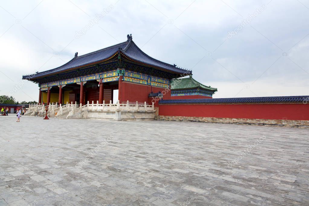 The beautiful view of the Temple of Heaven in Beijing