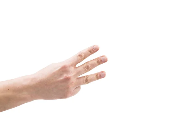 Изолированная рука на белом фоне — стоковое фото