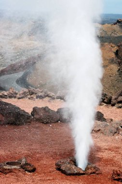 Timanfaya Milli Parkı Lanzarote volkanik aktivite