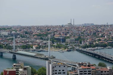 Istanbul, Türkiye - 24 Mayıs: Istanbul Türkiye'de Boğaz boyunca binalar görünümünü üzerinde 24 Mayıs 2018