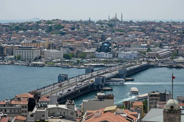 Istanbul Turkiet Maj Utsikt Över Byggnader Längs Bosporen Istanbul Turkiet — Stockfoto