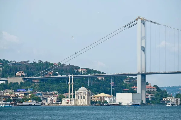 Istanbul Turquía Mayo Vista Del Puente Del Bósforo Estambul Turquía — Foto de Stock