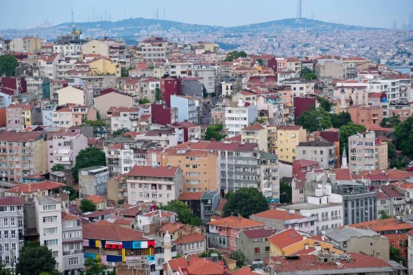 Istanbul Turchia Maggio Veduta Degli Edifici Lungo Bosforo Istanbul Turchia — Foto Stock