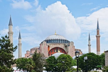 İstanbul, Türkiye-26 Mayıs: Istanbul 'da Ayasofya Müzesi 'nin dış görünümü 26 Mayıs 2018