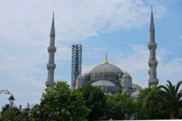 Istanbul Turquia Maio Vista Exterior Mesquita Azul Istambul Turquia Maio — Fotografia de Stock