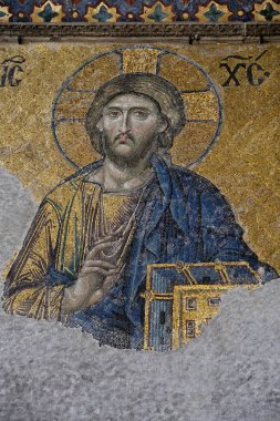 İstanbul, Türkiye-26 Mayıs: Istanbul 'da Ayasofya Müzesi 'nde Hıristiyan sanatı örneği 26 Mayıs 2018