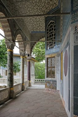 Istanbul, Türkiye - 27 Mayıs: Dış görünümü Topkapı Sarayı ve Müzesi Istanbul Türkiye'de 27 Mayıs 2018 '