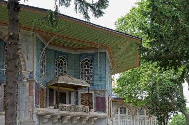Istanbul, Türkiye - 27 Mayıs: Dış görünümü Topkapı Sarayı ve Müzesi Istanbul Türkiye'de 27 Mayıs 2018 '