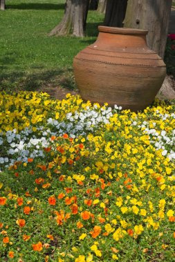 Istanbul, Türkiye - 27 Mayıs: Urn ve çiçek Bahçe, Topkapı Sarayı ve Istanbul Türkiye 27 Mayıs 2018'Müzesi