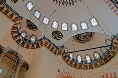 Istanbul, Türkiye - 28 Mayıs: İç görünümü Süleymaniye Camii Istanbul Türkiye'de 28 Mayıs 2018 '