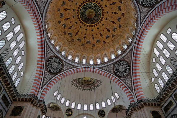 Istanbul Turkey May Interior View Suleymaniye Mosque Istanbul Turkey May — Stock Photo, Image