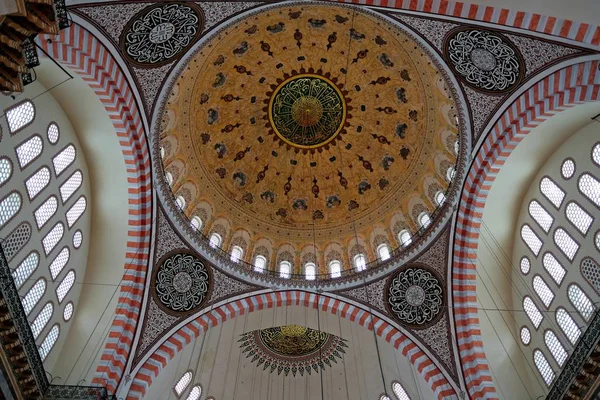 Istanbul Turquía Mayo Vista Interior Mezquita Suleymaniye Estambul Turquía Mayo —  Fotos de Stock