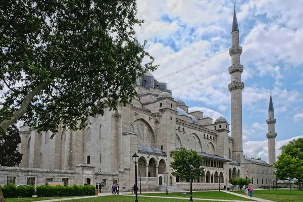 Istanbul Turkije Mei Weergave Van Buitenkant Van Suleymaniye Moskee Istanboel — Stockfoto