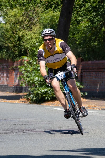Cardiff Wales Juli Cyklist Delta Velothon Cykling Evenemang Cardiff Wales — Stockfoto