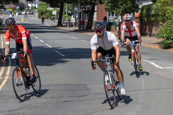 Cardiff Wales Julio Ciclistas Participando Velothon Cycling Event Cardiff Wales —  Fotos de Stock