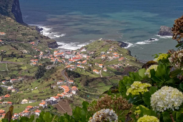 Porto Cruz Madeira Portogallo Aprile Veduta Porto Cruz Madeira Crinale — Foto Stock