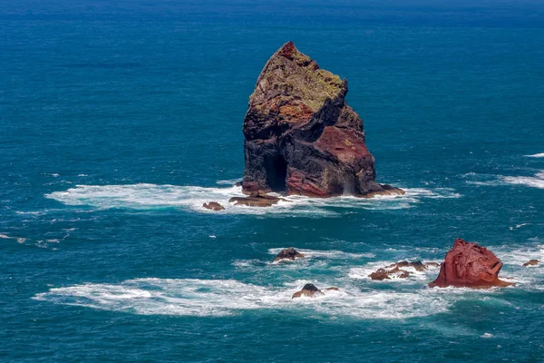 Rocky Outcrops Lawrence Madeira Showing Unusual Clouration — Stock Photo, Image