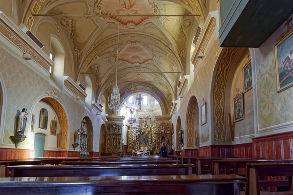 Cogne Itália Europa Outubro Vista Interior Igreja Sant Orso Cogne — Fotografia de Stock