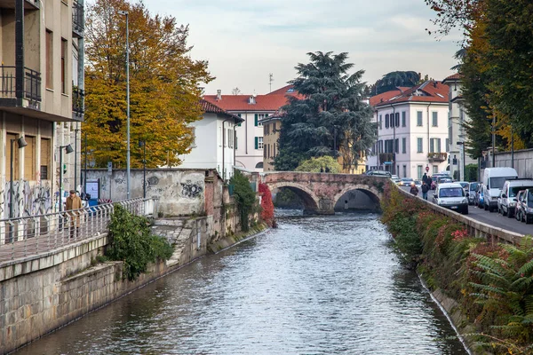 Monza Italië Europa Oktober Bekijk Langs Rivier Lambro Monza Italië — Stockfoto