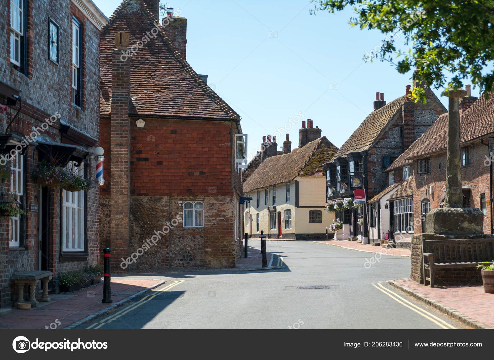 Alfriston Sussex July View High Street Alfriston Sussex July 2018