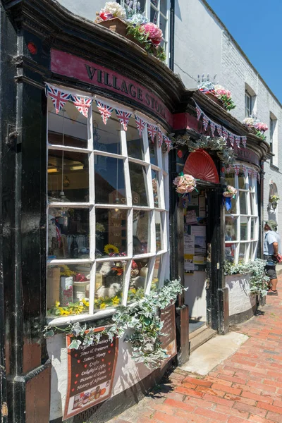 Alfriston Sussex Julio Vista Tienda Village Store High Street Alfriston —  Fotos de Stock