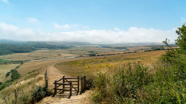 Schilderachtig Uitzicht Het Glooiende Platteland Van Sussex — Stockfoto