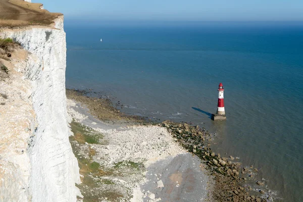 Beachey Głowa Sussex Lipca Widok Latarnię Morską Beachy Head East — Zdjęcie stockowe