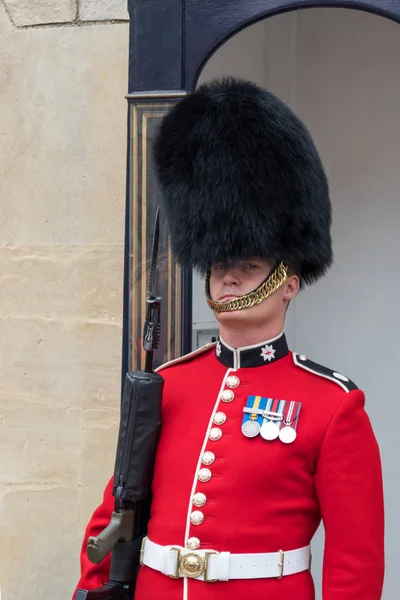 Windsor Maidenhead Windsor Velká Británie Července Coldstream Stráž Službě Hrad — Stock fotografie