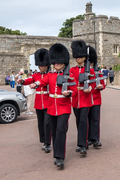 Windsor Maidenhead Windsor Juli Coldstream Guards Plicht Bij Windsor Kasteel — Stockfoto