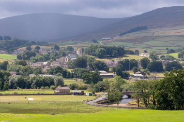 Hawes, Yorkshire/Uk - 28 Temmuz: Hawes Yorkshire Dales National Park Yorkshire görünümünü üzerinde 28 Temmuz 2018