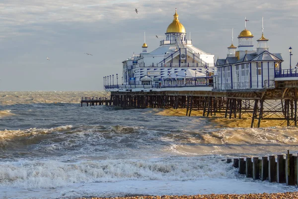 Eastbourne Este Sussex Reino Unido Enero Vista Del Muelle Eastbourne —  Fotos de Stock