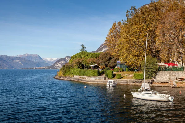 Lecco Italien Och Europa Oktober Visa Båtar Comosjön Lecco Den — Stockfoto